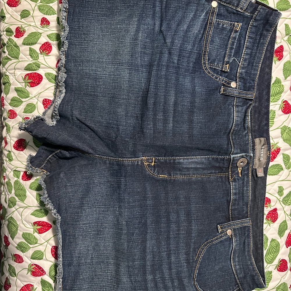 Torrid Blue Jean Shorts